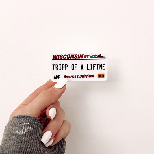 Wisco Plates Sticker